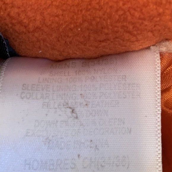 Athletic Works Black Nylon Lined Feather Down Puffer Coat Mens Small (34-36) - Picture 12 of 14